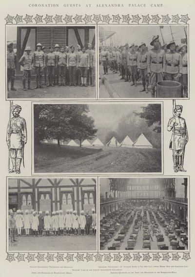 Coronation Guests at Alexandra Palace Camp by English Photographer