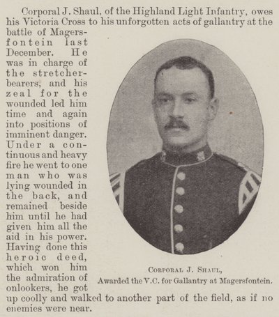 Corporal J Shaul, awarded the VC for gallantry at Magersfontein by English Photographer