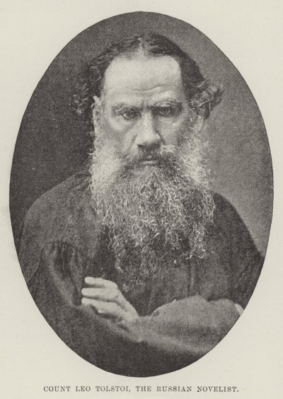 Count Leo Tolstoy, the Russian Novelist by English Photographer