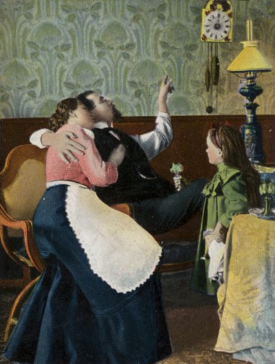 Couple looking at the time with their small child by English Photographer