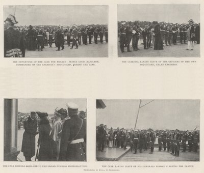 Departure of the Czar and Czaritsa for France by English Photographer