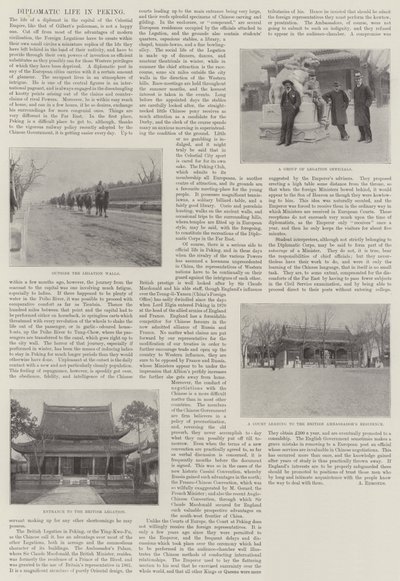Diplomatic Life in Peking by English Photographer