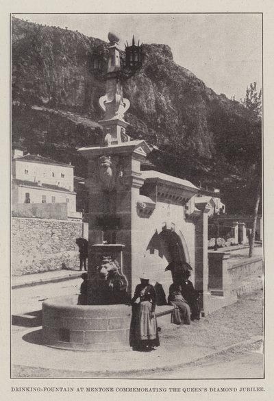 Drinking-Fountain at Mentone Commemorating the Queen
