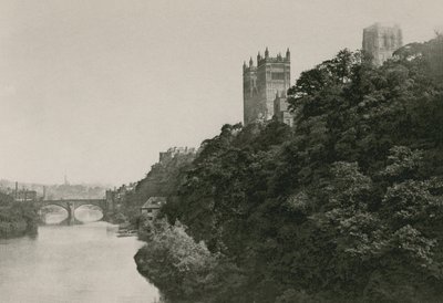 Durham Cathedral, from the Prebend Bridge by English Photographer