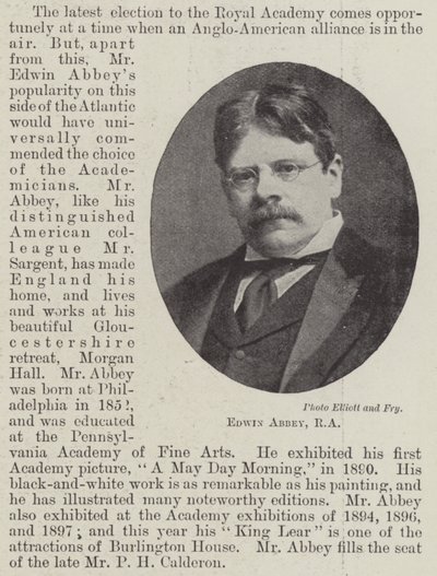 Edwin Abbey, RA by English Photographer