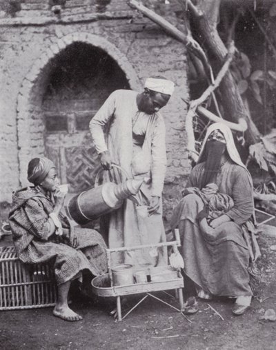 Egypt: Serving Turkish Coffee in the Streets of Cairo by English Photographer