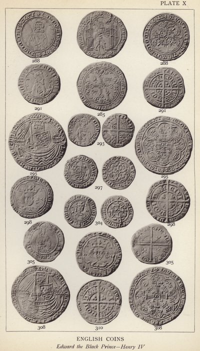 English Coins, Edward the Black Prince, Henry IV by English Photographer