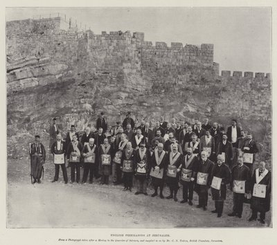 English Freemasons at Jerusalem by English Photographer