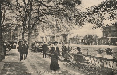 Entrance to Hyde Park, London by English Photographer
