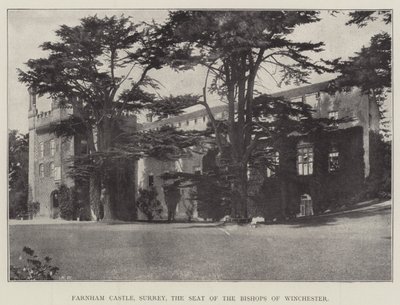 Farnham Castle, Surrey, the Seat of the Bishops of Winchester by English Photographer