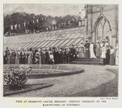 Fete at Stormont Castle, Belfast, Opening Ceremony by the Marchioness of Dufferin by English Photographer