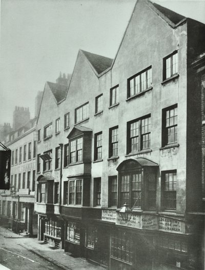 Fetter Lane, rear of Barnards Inn, City of London, 1879 by English Photographer