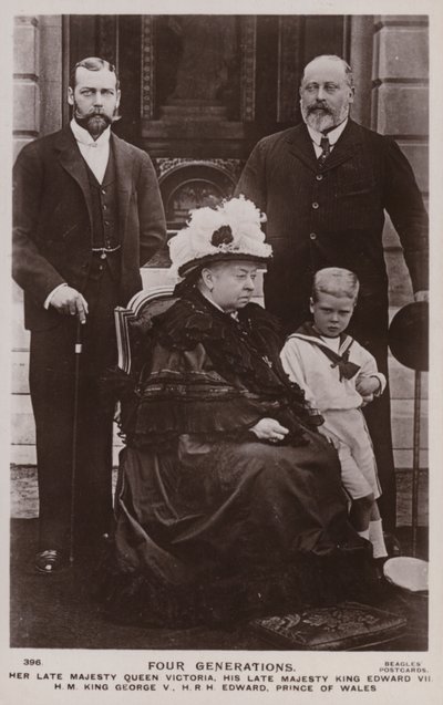 Four generations of British royalty by English Photographer