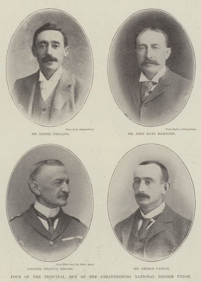 Four of the Principal Men of the Johannesburg National Reform Union by English Photographer