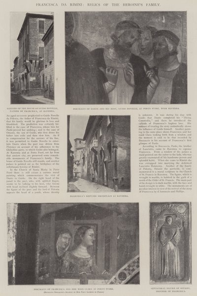 Francesca da Rimini, Relics of the Heroines Family by English Photographer