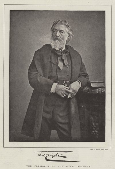 Frederic Leighton, the President of the Royal Academy by English Photographer