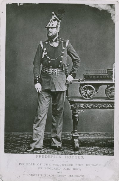 Frederick Hodges, founder of the Volunteer Fire Brigade of England by English Photographer