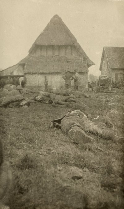 From an album of 134 photographs associated with World War One, Western Front, 1914-18 by English Photographer