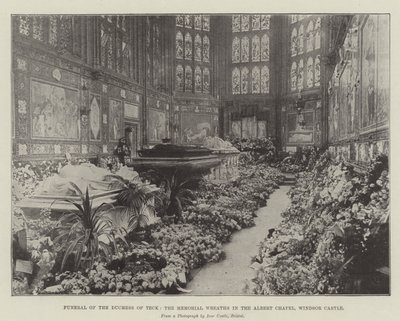 Funeral of the Duchess of Teck, the Memorial Wreaths in the Albert Chapel, Windsor Castle by English Photographer