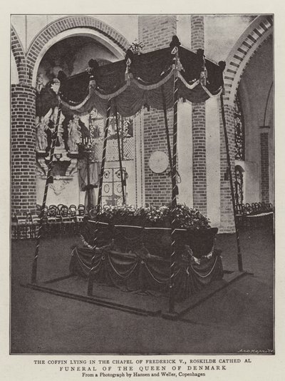 Funeral of the Queen of Denmark by English Photographer