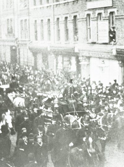 Funeral Procession of Charles Haddon Spurgeon, West Norwood, London, 1892 by English Photographer