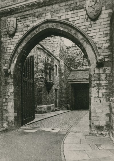 Gateway of Lincoln Castle, showing John O