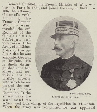 General Galliffet by English Photographer