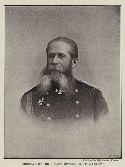 General Gourko, Late Governor of Warsaw by English Photographer