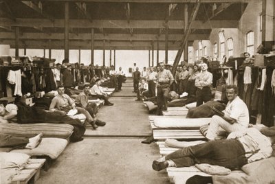 General Quarters, Handforth, illustration from German Prisoners in Great Britain by English Photographer