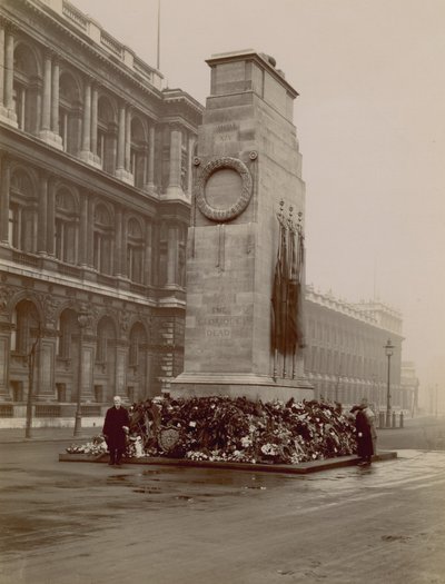 General View of the Cenotaph in Whitehall by English Photographer