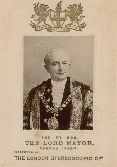 George Faudel-Phillips, the Right Honourable Lord Mayor of London by English Photographer