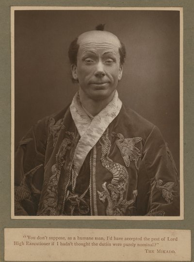 George Grossmith as Ko-Ko in The Mikado by English Photographer