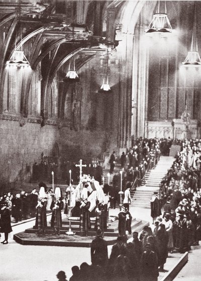 George V Lying in State in Westminster Hall, 1936 by English Photographer