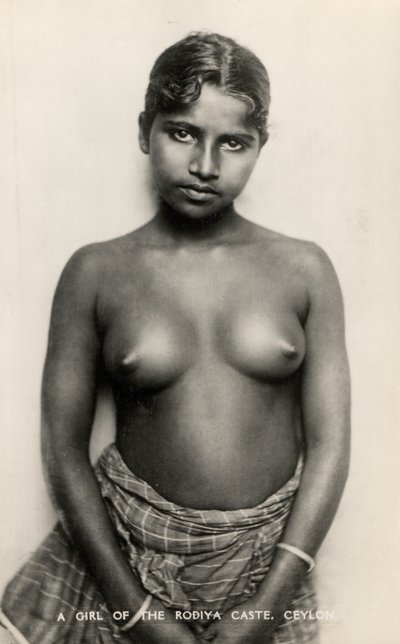 Girl of the Rodiya Caste in Sri Lanka by English Photographer