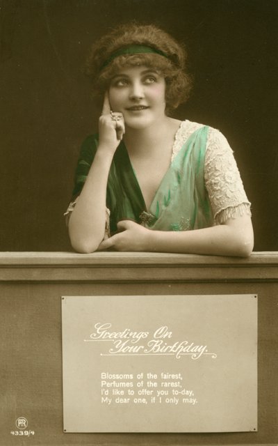 Glamour postcard by English Photographer