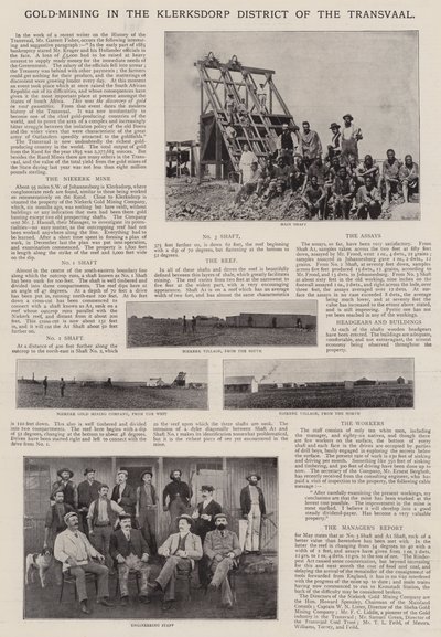 Gold-Mining in the Klerksdorp District of the Transvaal by English Photographer