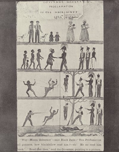 Governor Daveys Proclamation to the Tasmanian Blacks by English Photographer