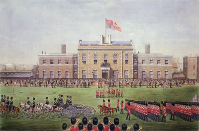 Grand Parade of the Hon Artillery Company, Engraved by H. Billingsley after a Photograph by Coleman, 1865 by English Photographer