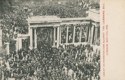 Great Demonstration against the Licensing Bill, London, September 27th, 1908 by English Photographer