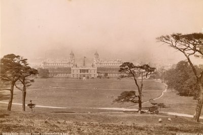 Greenwich College from Observatory by English Photographer