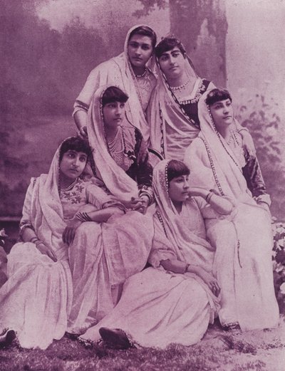 Group of Parsee Ladies by English Photographer