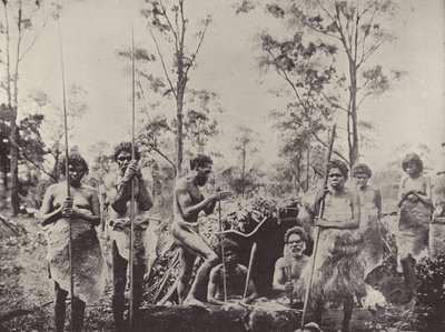 Group of Queensland Aboriginals by English Photographer