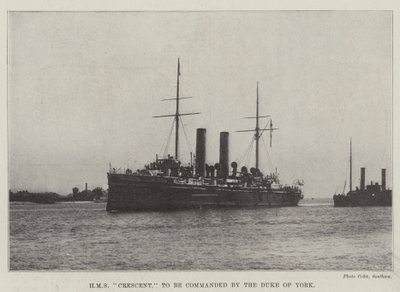 HMS Crescent, to be commanded by the Duke of York by English Photographer