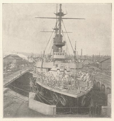 HMS Implacable, Commissioned by Prince Louis of Battenberg by English Photographer