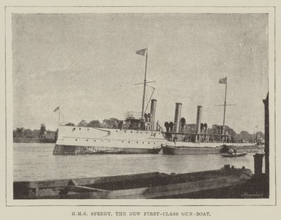 HMS Speedy, the New First-Class Gun-Boat by English Photographer