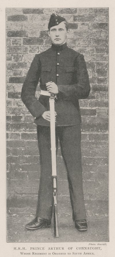 HRH Prince Arthur of Connaught, whose Regiment is ordered to South Africa by English Photographer