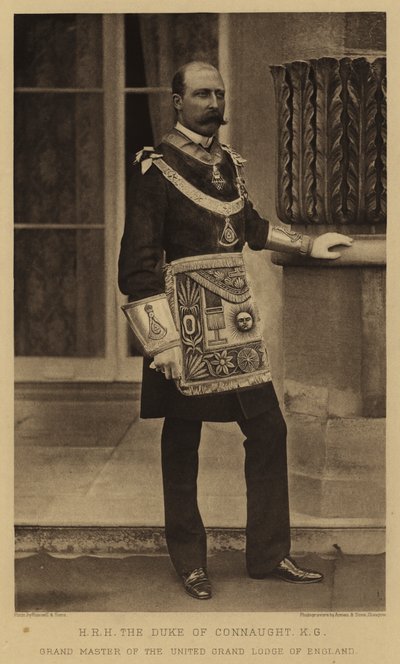 HRH the Duke of Connaught, KG, Grand Master of the United Grand Lodge of England by English Photographer