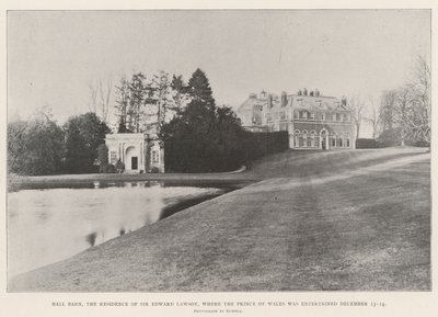 Hall Barn, the Residence of Sir Edward Lawson, Where the Prince of Wales was Entertained 13-14 December by English Photographer