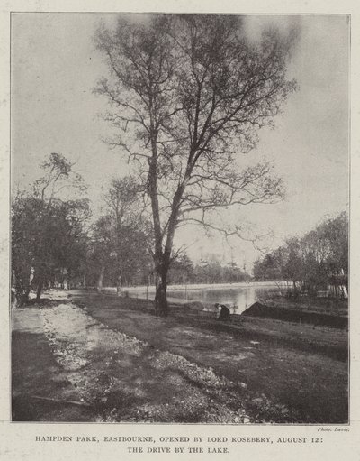 Hampden Park, Eastbourne, opened by Lord Rosebery, 12 August, the Drive by the Lake by English Photographer