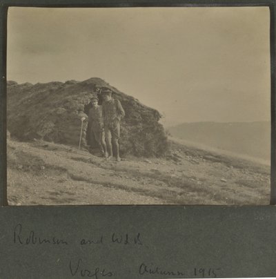 Harold Roper Robinson and William Lawrence Bragg, Vosges, Autumn 1915 by English Photographer